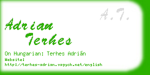adrian terhes business card